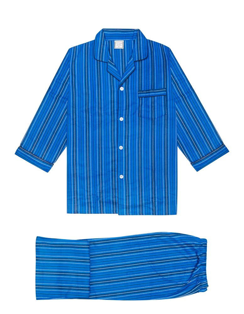 Cosy Suede Cotton Flannelette Stripe Pyjama