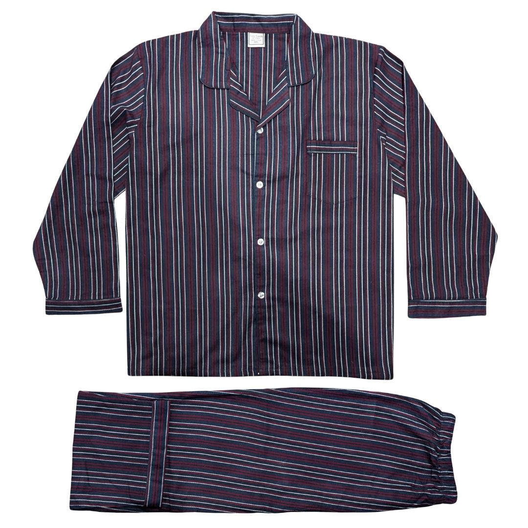 Cosy Suede Cotton Flannelette Stripe Pyjama