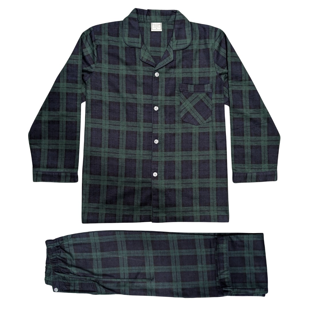 Cosy Suede Cotton Flannelette Check Pyjama