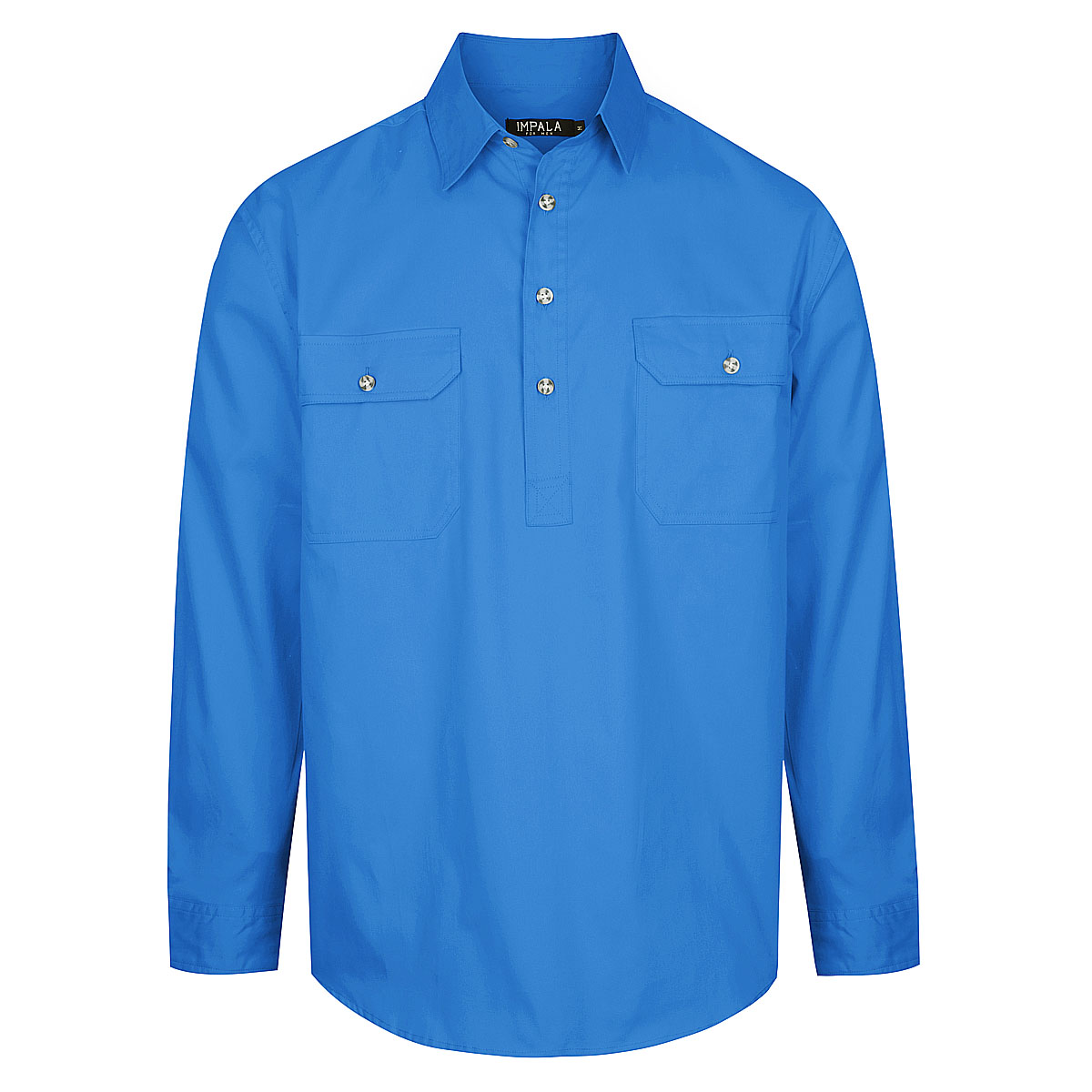 Riverina Cotton Work Shirt Half Button