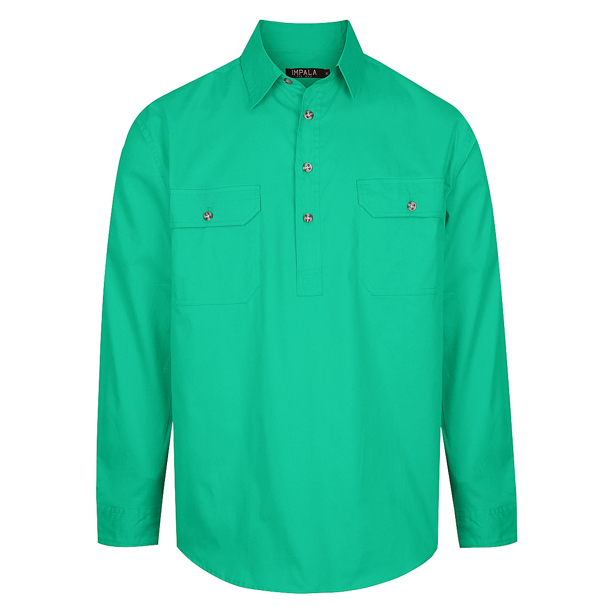 Riverina Cotton Work Shirt Half Button
