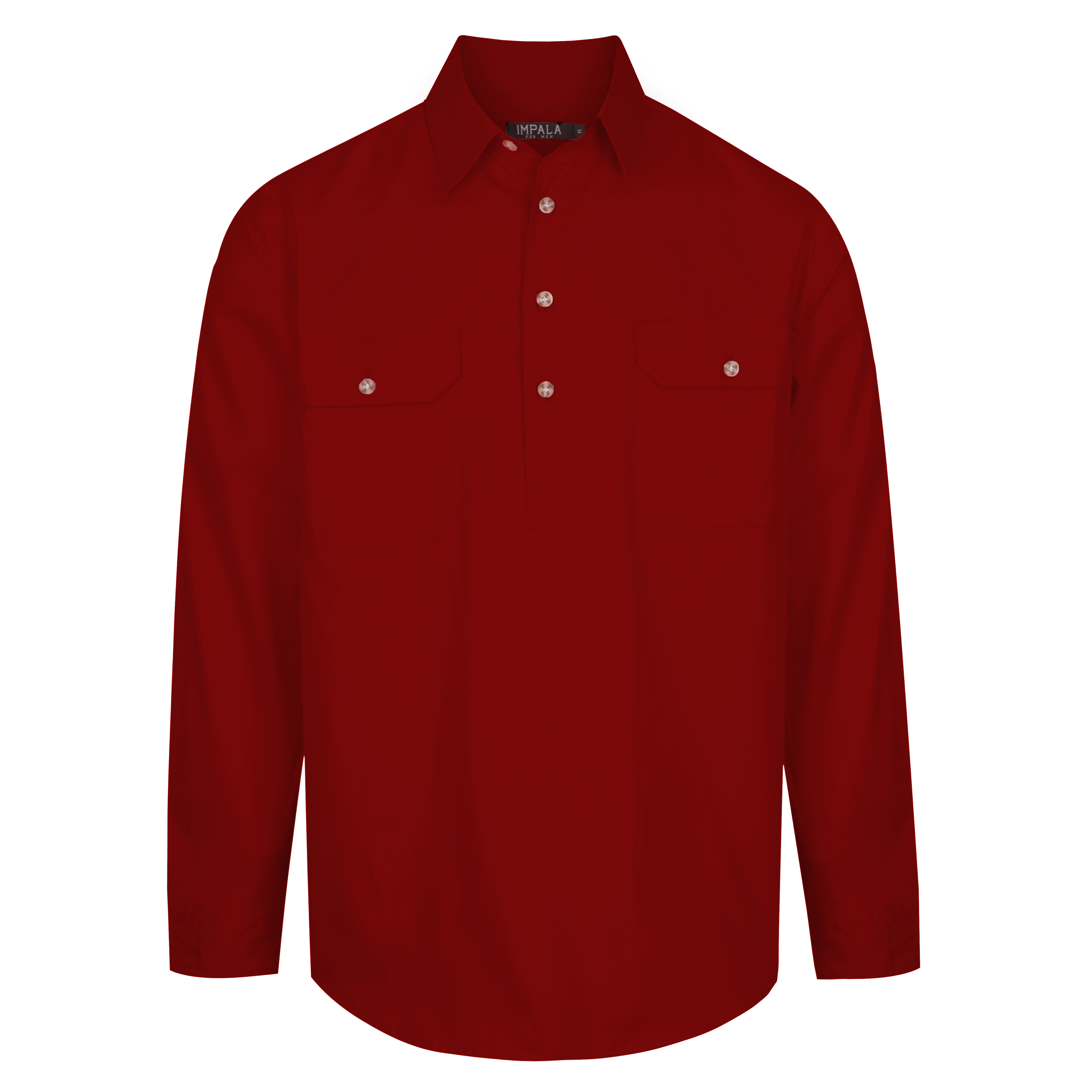 Riverina Cotton Work Shirt Half Button