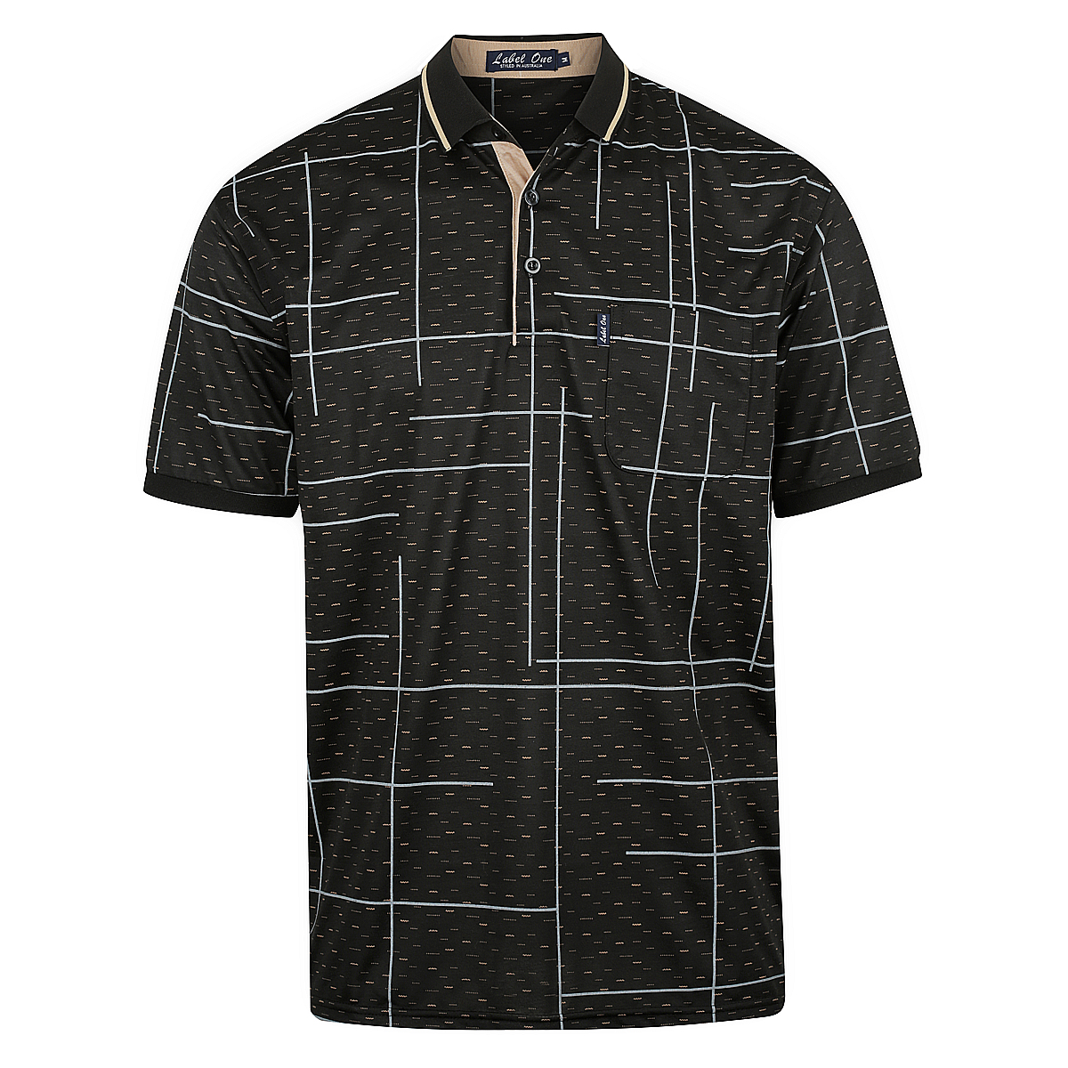 Label One Mens Cotton Rich Polo Shirts