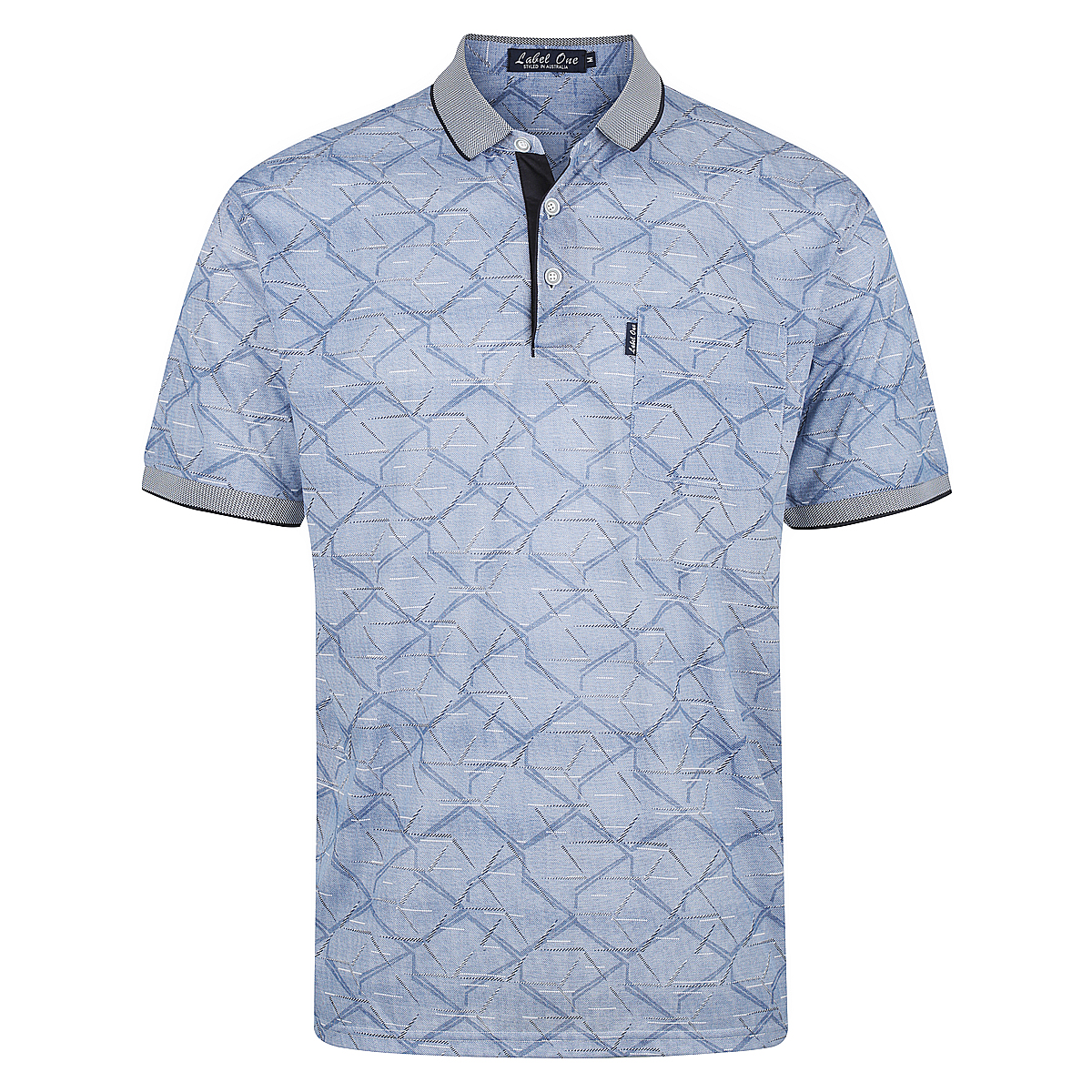 Label One Mens Cotton Rich Polo Shirts