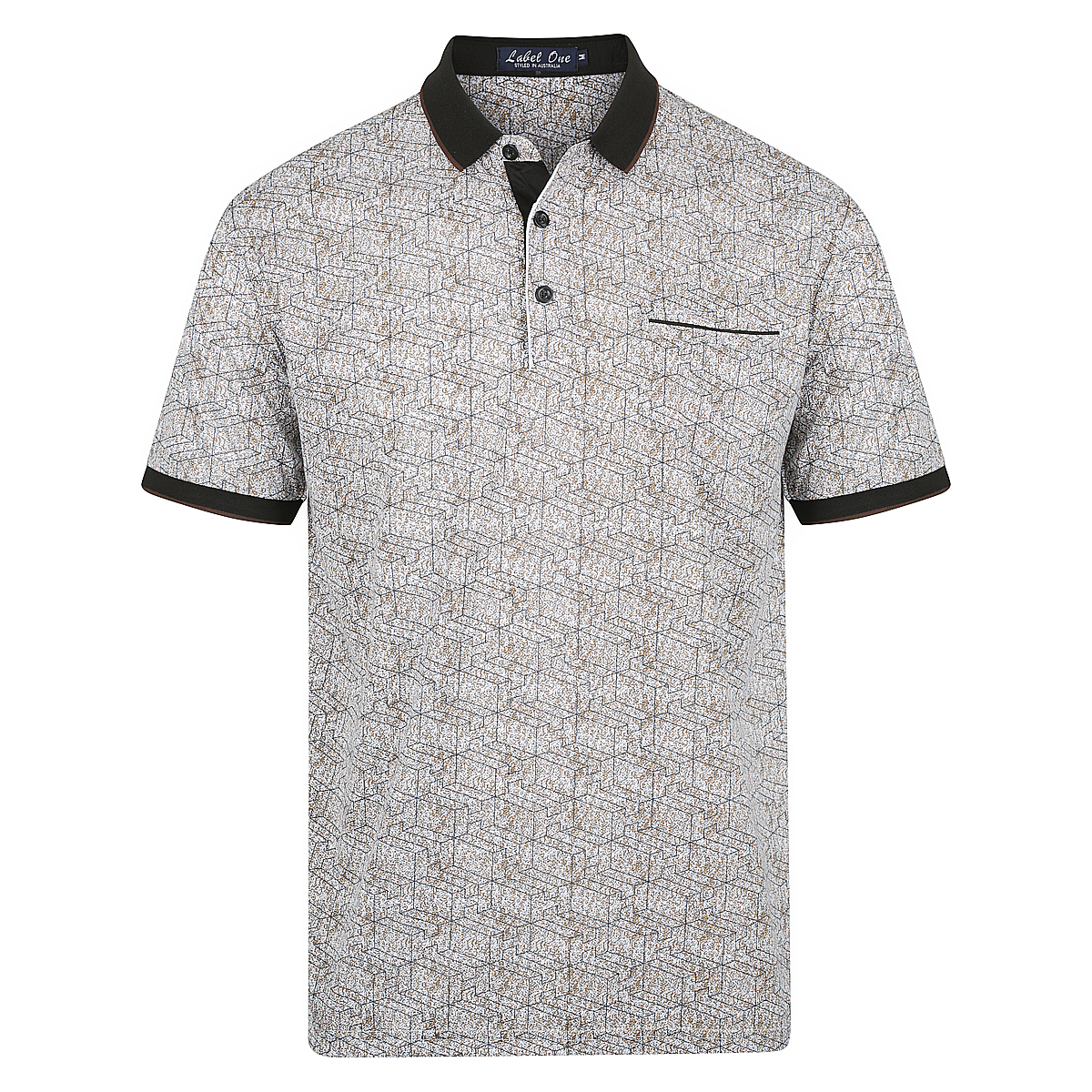 Label One Mens Cotton Rich Polo Shirts